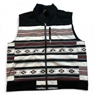Cinch Men's Southwest Aztec Print Multi-Color Bonded Vest size XXL